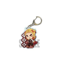Load image into Gallery viewer, Anime Demon Slayer Kimetsu no Yaiba Two-sided Keychain Tanjirou Nezuko Zenitsu Inosuke Cosplay Acrylic Key Chain for Fans Gift

